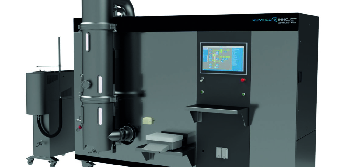 The first mobile processing machine for pilot scale applications - VENTILUS(R) Pilot by Romaco Innojet